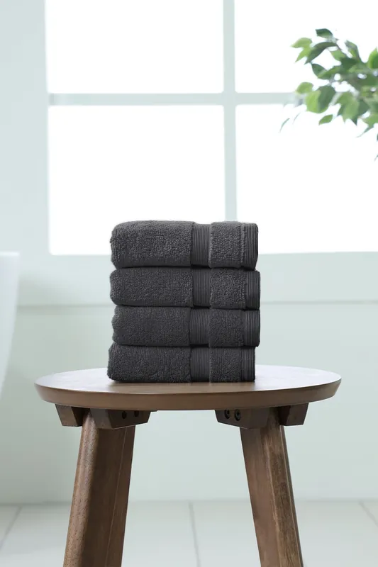 100% Cotton, 750gsm Face Cloth (Pack of 4) - Martex