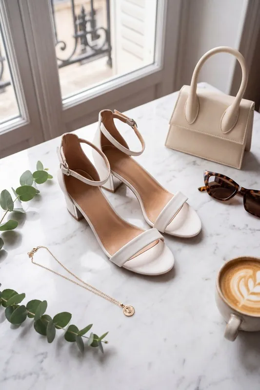 Womens Ankle Strap Block Heel Sandals - IKRUSH