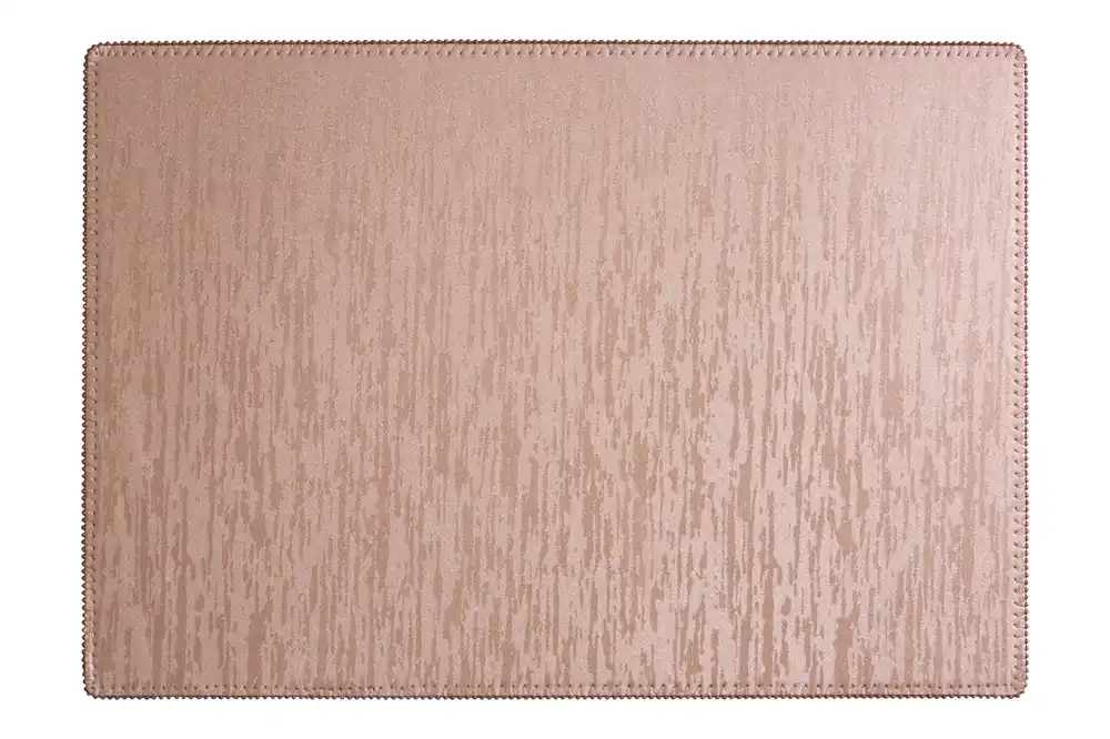 Set Of Four Rectangular Placemats, Contemporary Heat Resistant Dining Mats, Stylish Faux Leather - Orsina