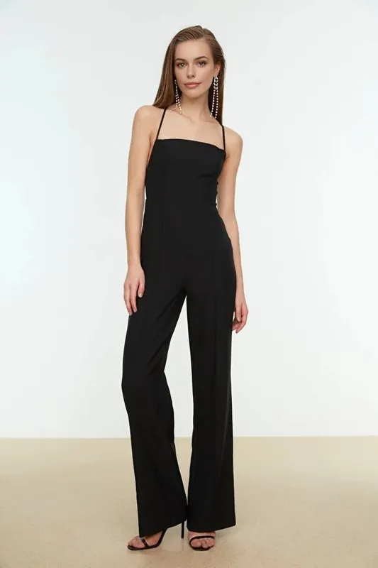 Strappy Wide-Leg Woven Jumpsuit