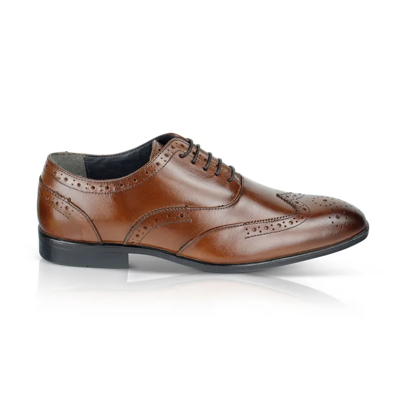 Oxford Leather Smart Formal Mens Shoes - Silver Street London