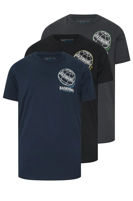 3 Pack Graphic T-Shirts