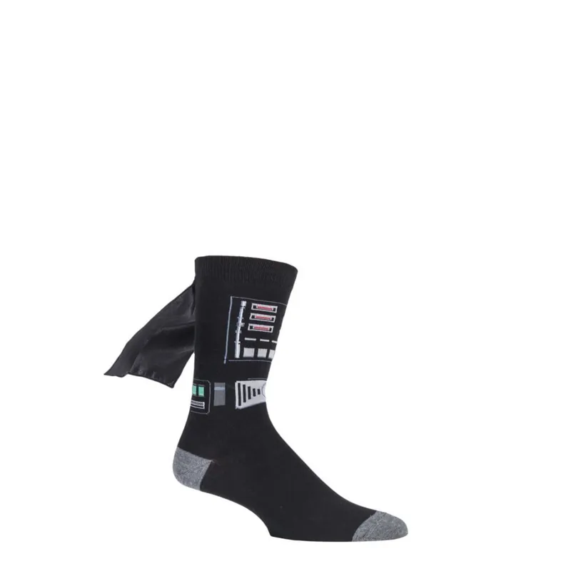 Mens 1 Pair Disney Star Wars Darth Vader Cape Socks - SOCKSHOP