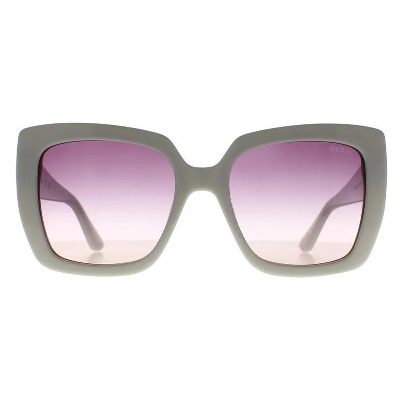 Cat Eye White Purple Gradient Mirror GU7889 - Guess