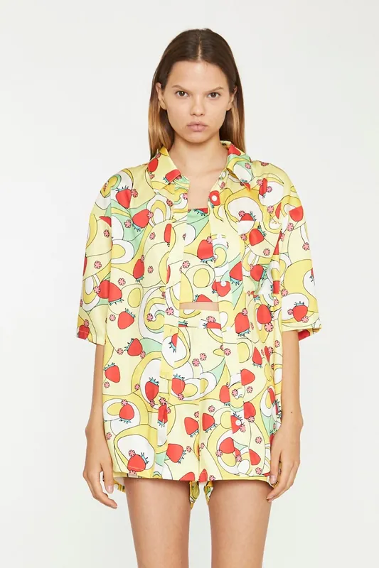 Short-Sleeve Oversized-Shirt