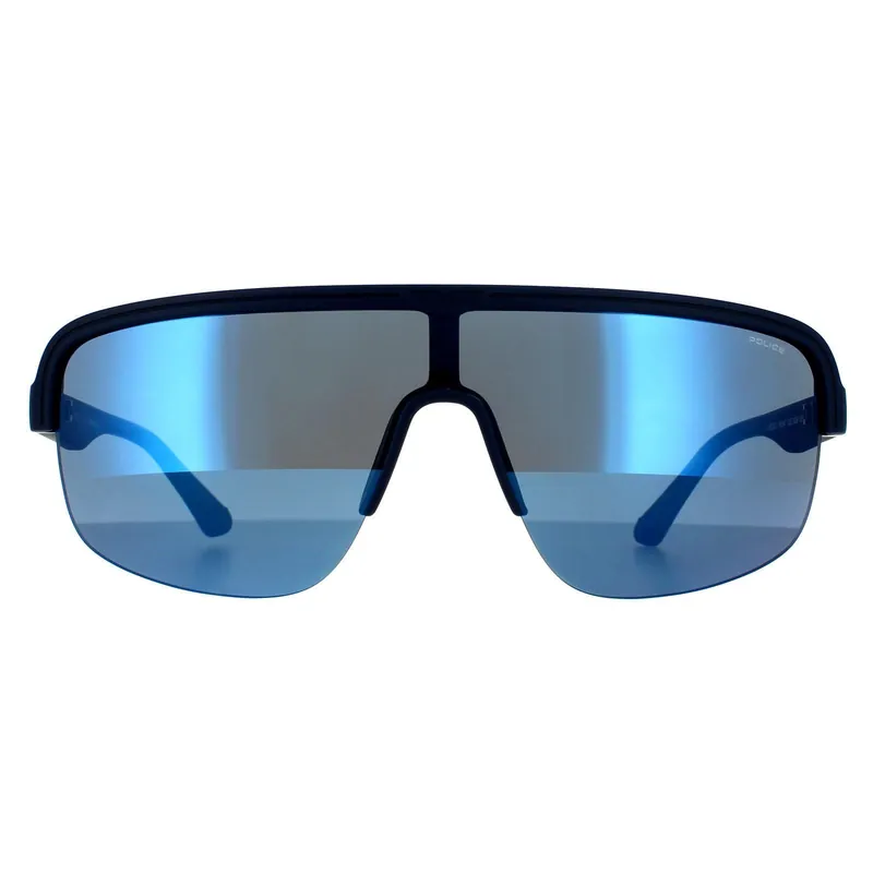 Semi Rimless Matte Midnight Blue Blue Mirrored 90041091 - Police