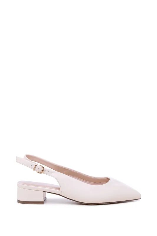 Fiorenza' Wide Fit Low Block Heel Sling Backs - Paradox London