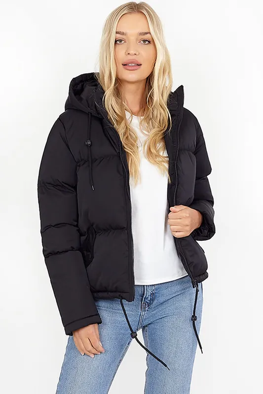 Padded Short Hooded Jacket - Brave Soul