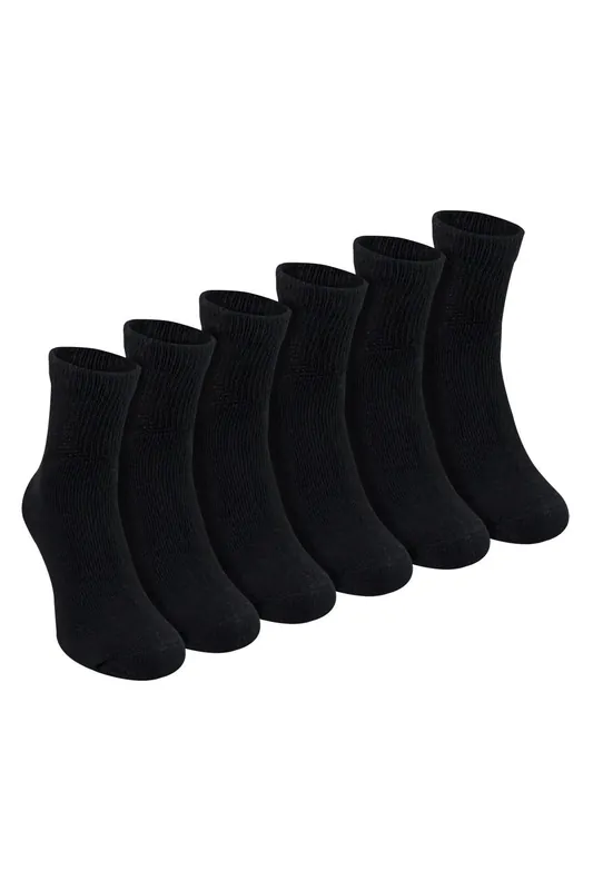 6 Pack Ankle Diabetic Socks Cotton Rich Breathable Everyday Socks - Sock Snob