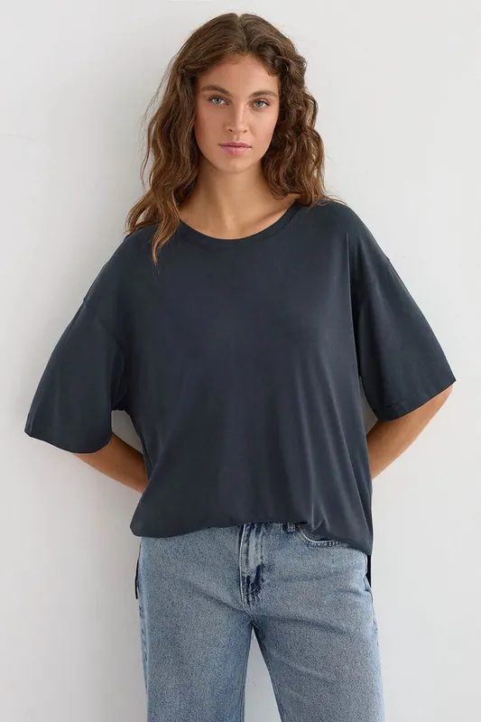 Oversized Modal Short Sleeve Tee - Hiccup