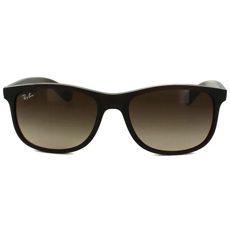 Rectangle Matt Brown Brown Gradient Andy 4202 Sunglasses - Ray-Ban