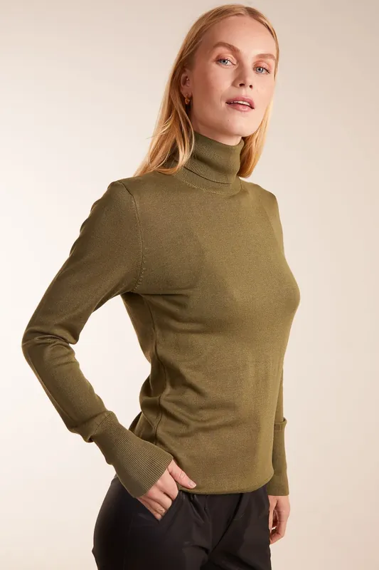 Roll Neck Jumper - Blue Vanilla
