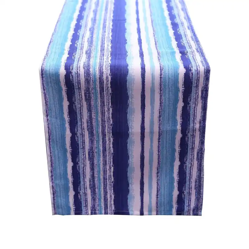 Striped Water Repellant Table Runner - Luxury Living