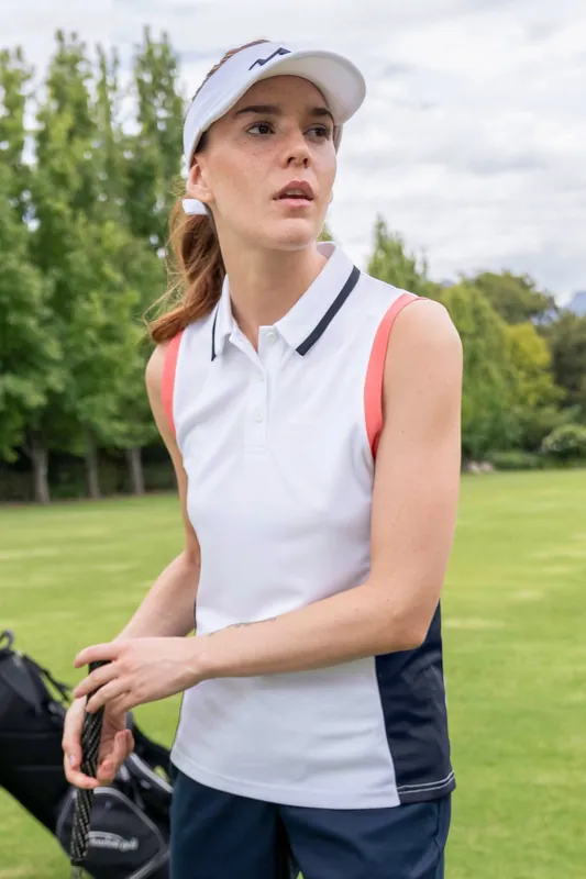 Lightweight Breathable Quick Dry Slim Fit UV Protection Golf Polo Vest - Mountain Warehouse