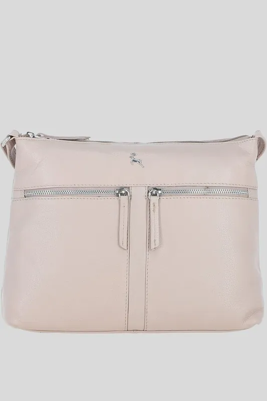 'Mourne' Sleek Real Leather Shoulder Bag - Ashwood Leather