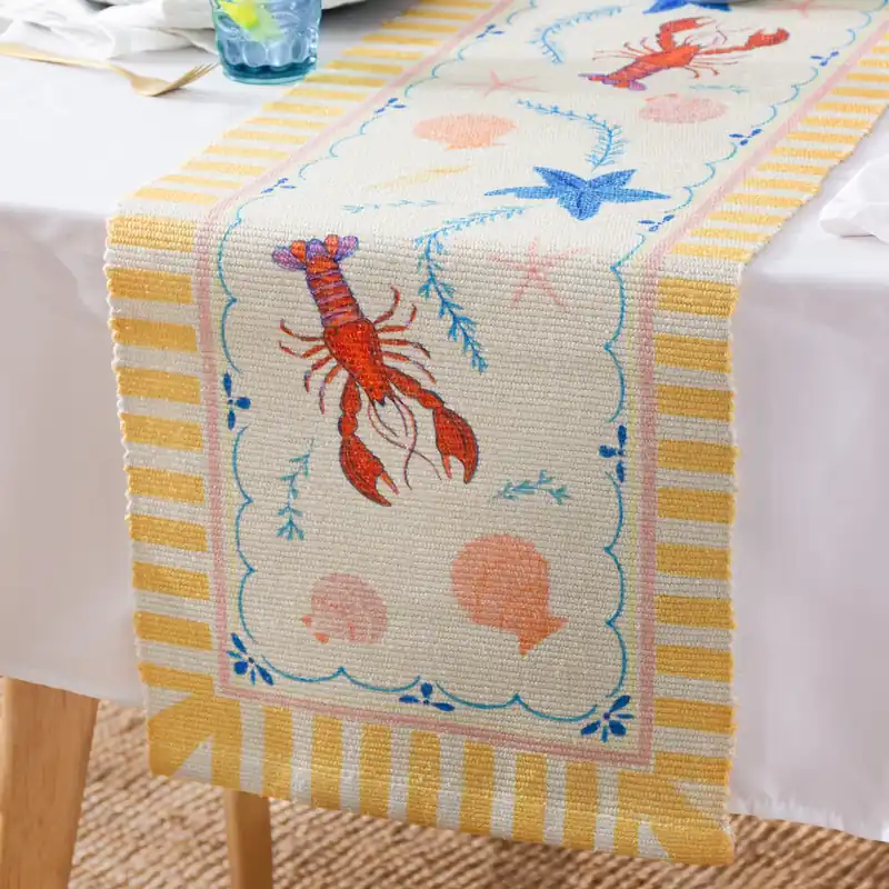 Brunch Stripes Indoor/Outdoor Table Runner - Furn