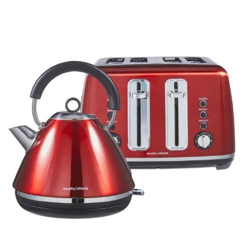 Accents Metallic Kettle and Toaster Bundle - Morphy Richards