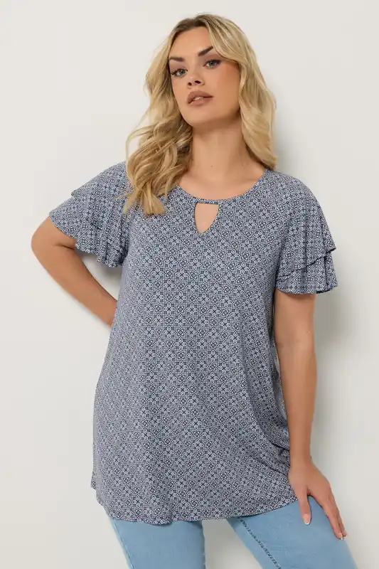 Paisley Short Sleeve Top - Yours