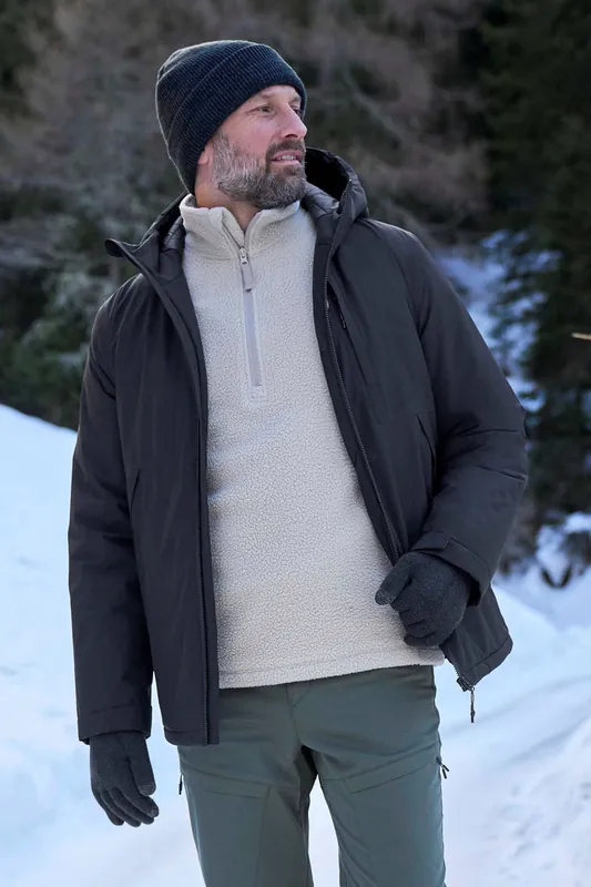 Heard' Warm Waterproof Padded Adjustable Hood Full Zip Outdoor Jacket - Mountain Warehouse