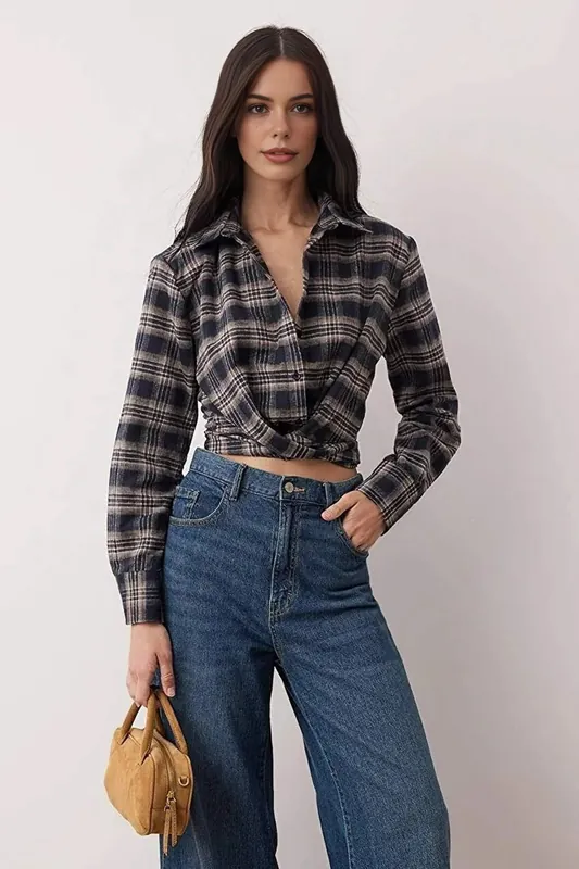 Relaxed Fit Checked Flannel Shirt - WOVCOR