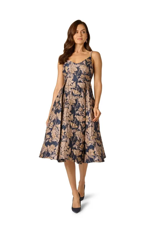 Jacquard Midi Dress - Adrianna Papell