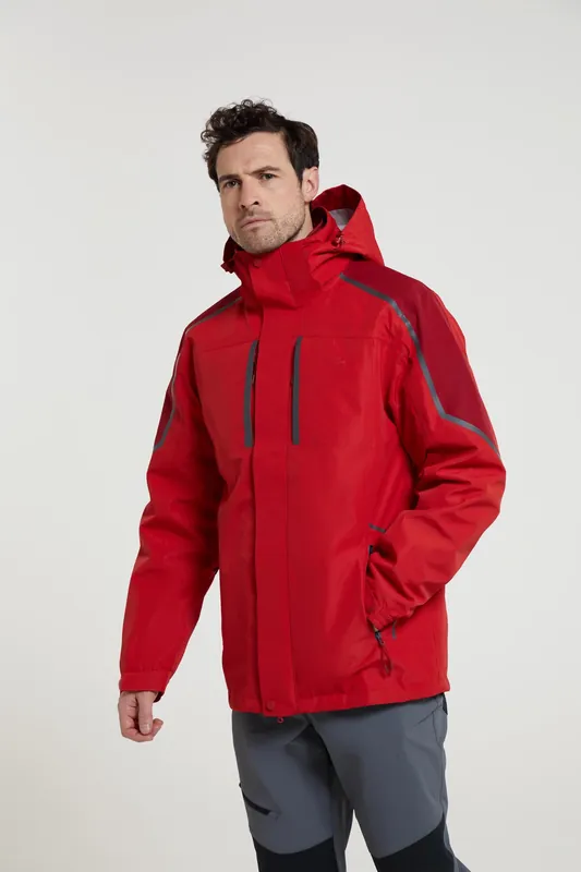 Zenith II' Waterproof Detachable Padded Inner Long Sleeve Rain Jacket - Mountain Warehouse