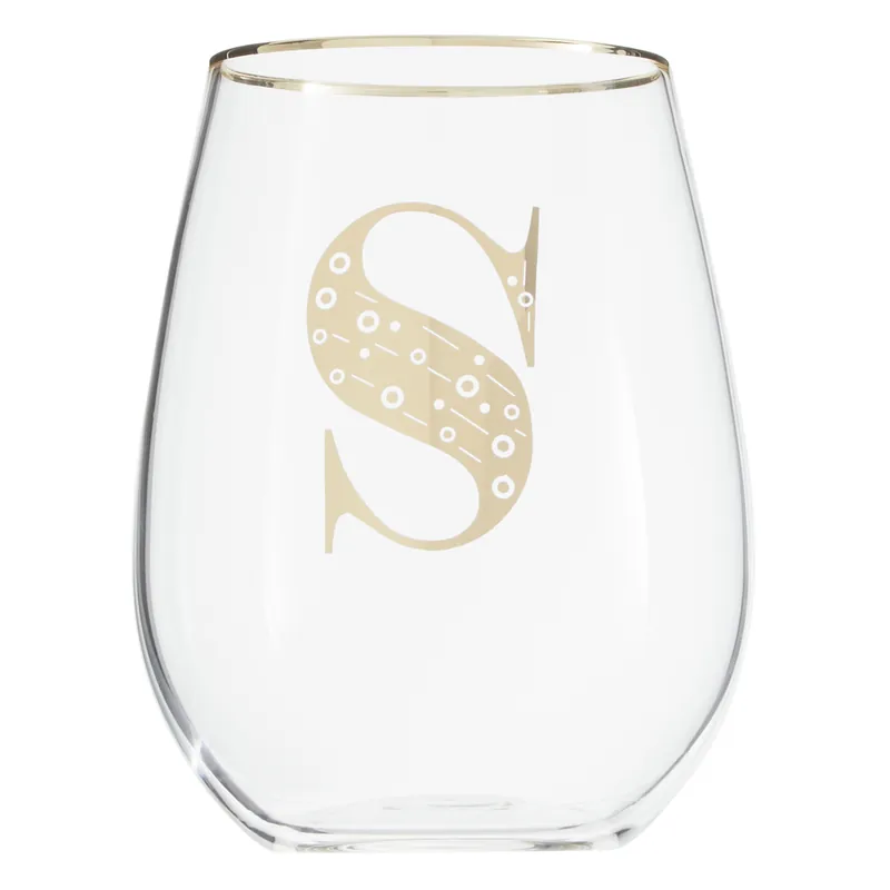 Comfortable Grip Letter S Curved Tumbler, Versatile Tumbler For Parties, Easy Sipping Restaurant Tumbler - Orsina