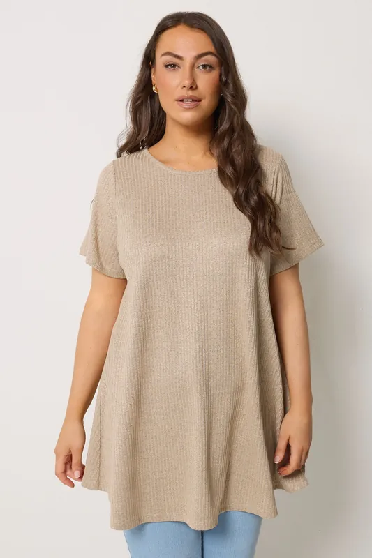 Ribbed Soft Touch Swing Top - Yours