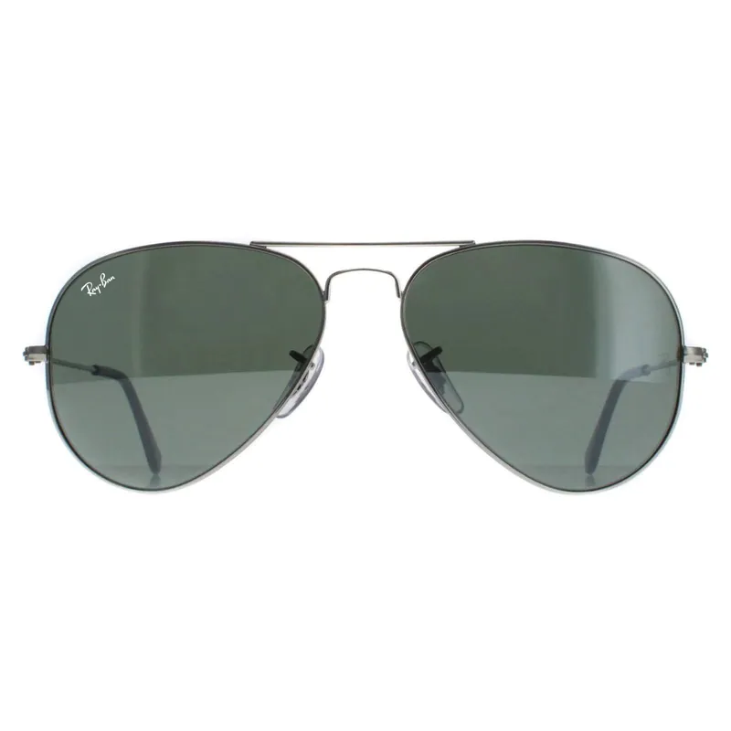 Aviator Silver Grey Mirror Sunglasses - Ray-Ban