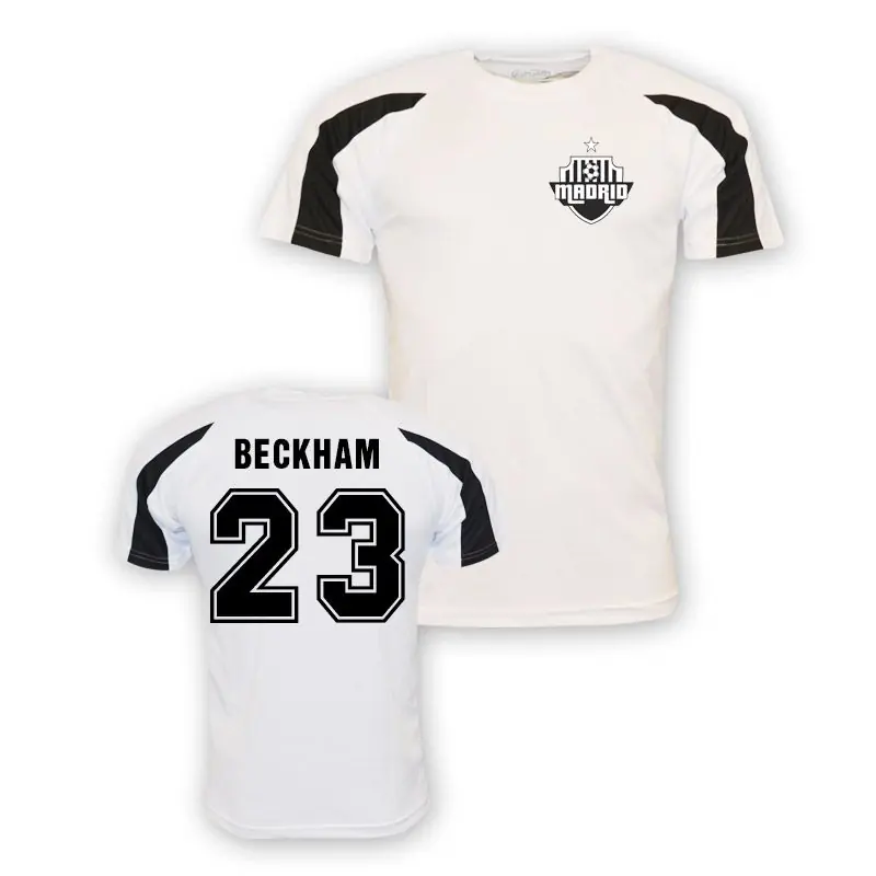 Mens David Beckham Real Madrid Sports Training Jersey - England