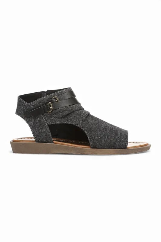 Denver Blowfish Strappy Low Wedge Sandals - Infinity Leather