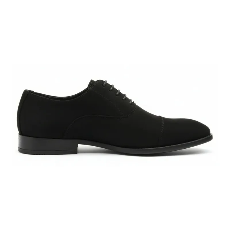 Faux Suede Lace-Up Classic Formal Oxford Shoes