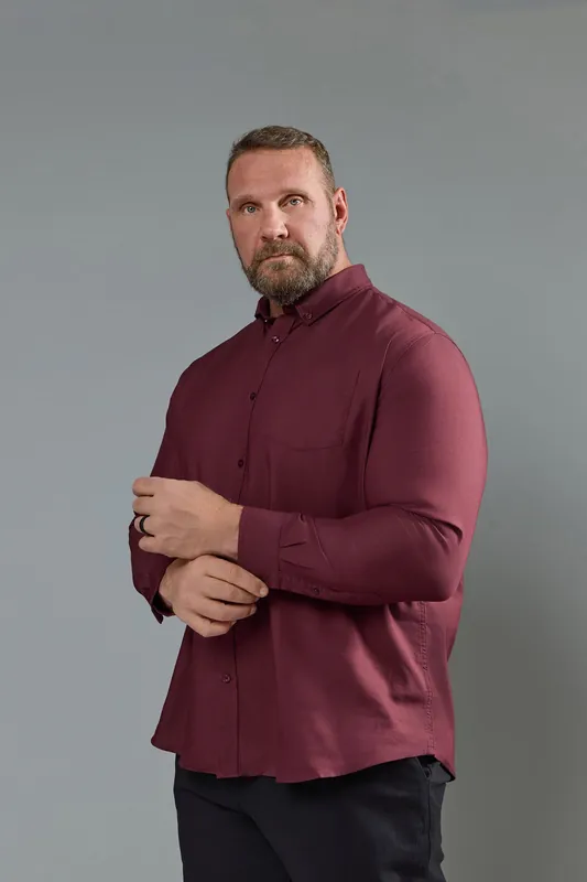 Long Sleeve Oxford Shirt - BadRhino