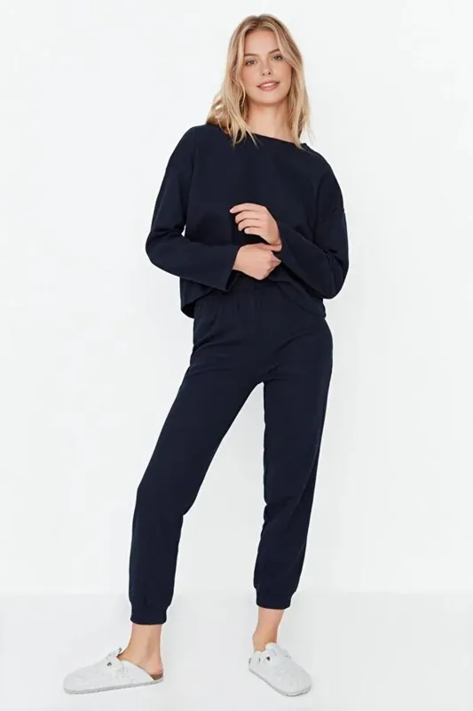 2-Piece Waffle Knit Pajama Set