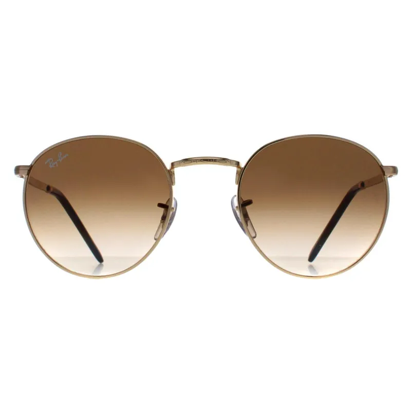 Round Gold Brown Gradient RB3637 New Round - Ray-Ban