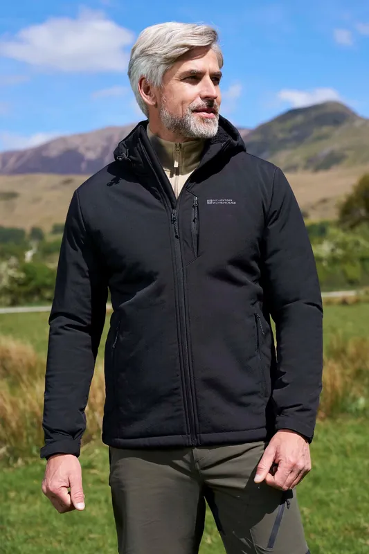 Charleston' Warm Water Resistant Hooded Softshell Fur Lined Jacket - Mountain Warehouse