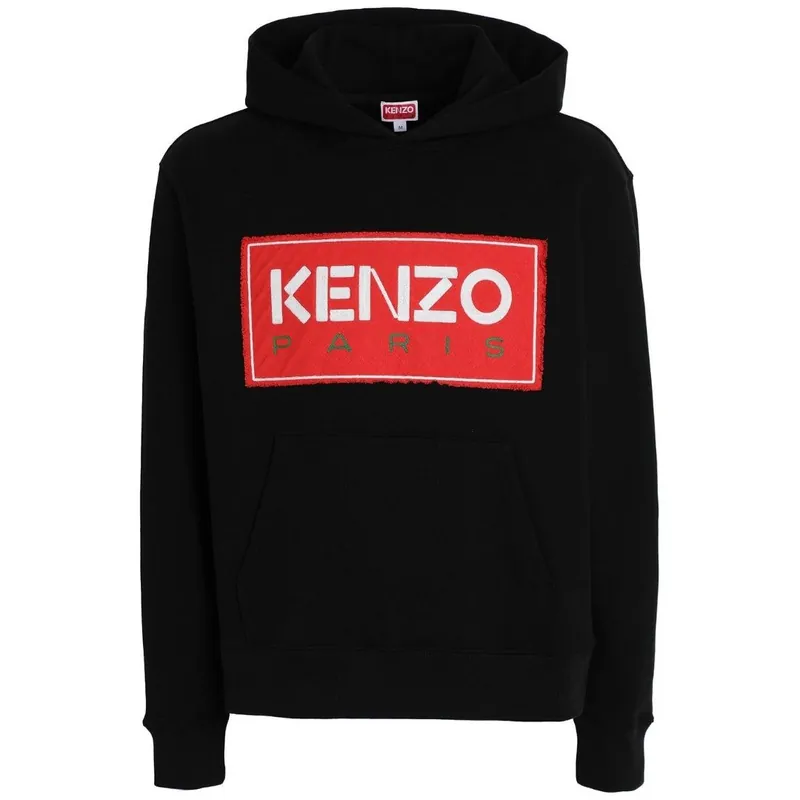 Box Logo Black Hoodie - Kenzo