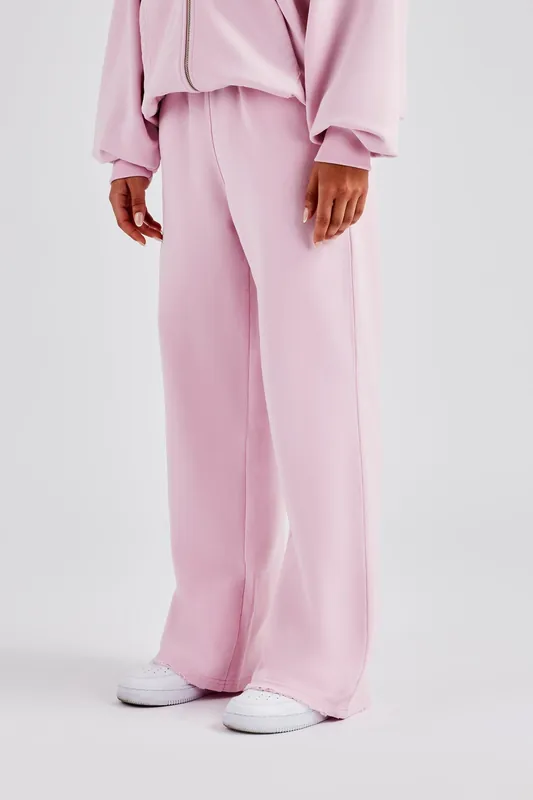 Womens Paraiso Embroidered Joggers - Pink