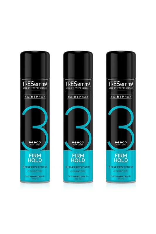24 Hours Frizz Control Fine Hair Spray Firm Hold, 3 Pack of 400ml - Tresemme