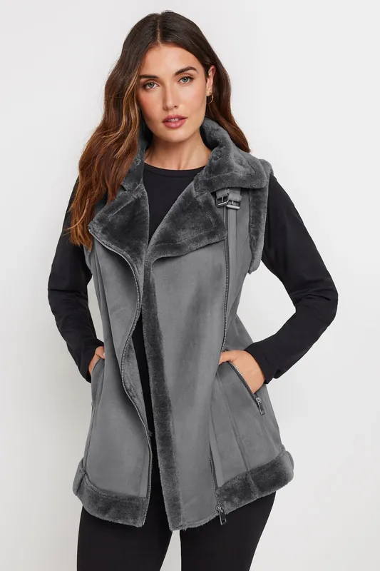 Tall Aviator Gilet Jacket - Long Tall Sally