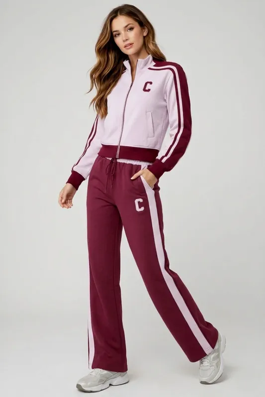 Fleece Co-ord Zip-Up Jacket and Jogger Set