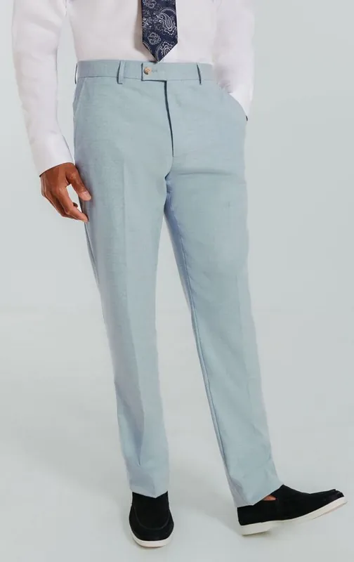 Light Blue Suit Trousers - Dobell
