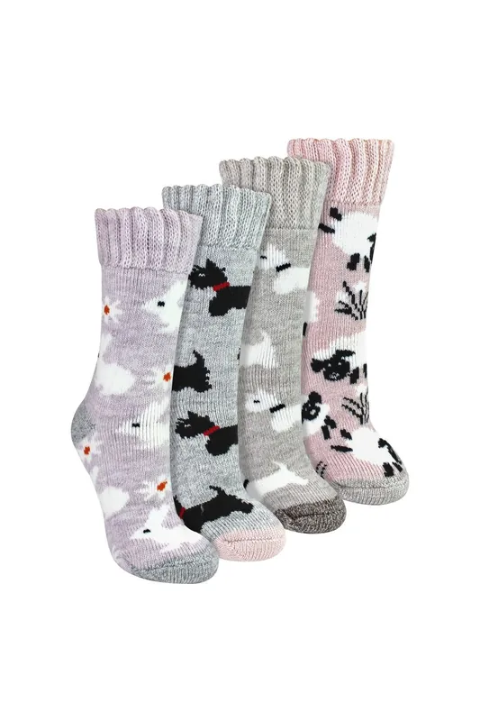 4 Pairs Thick Warm Bed Socks - Sock Snob