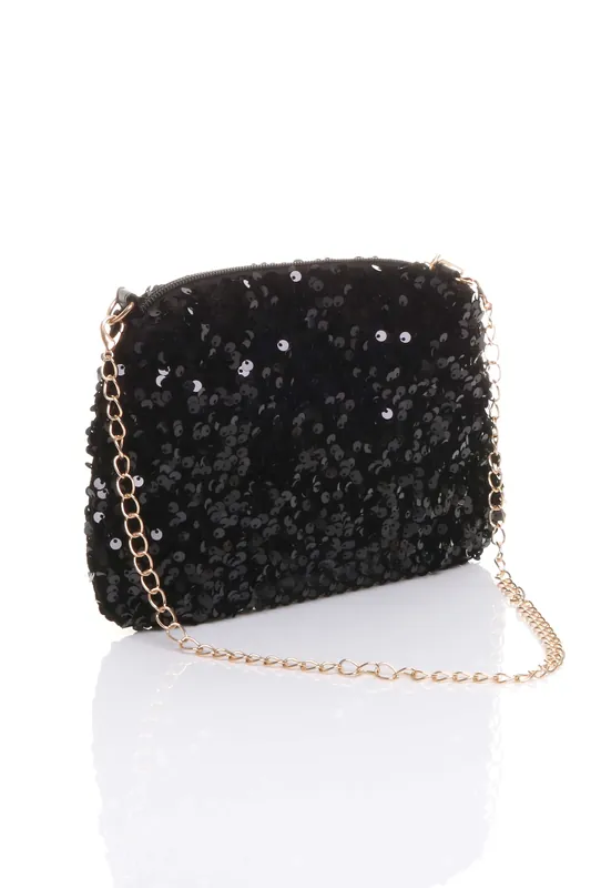 Evening Sequin Shoulder Clutch Prom Party Bag - AJVANI