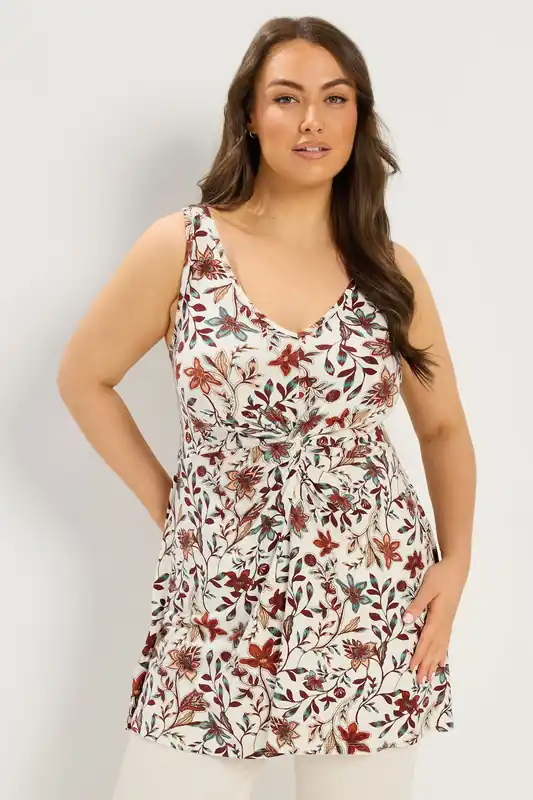 Knot Front Vest Top - Yours