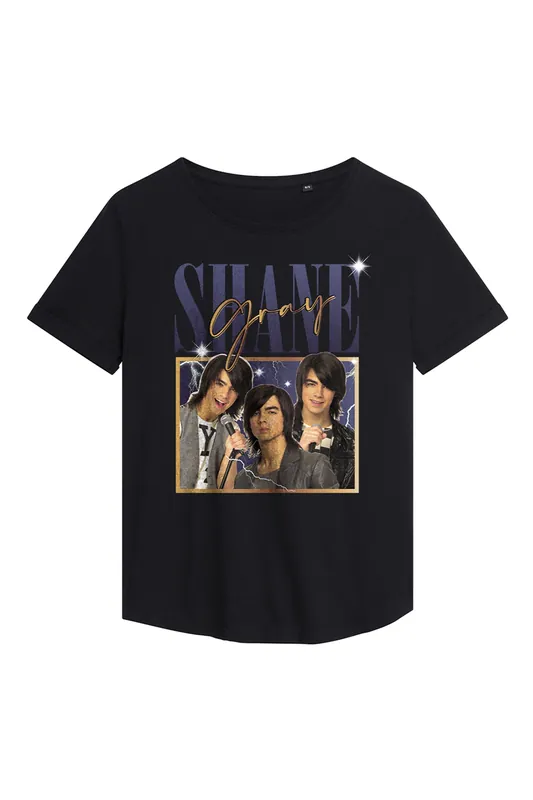 Camp Rock Shane Montage Fashion T Shirt, Black - Disney