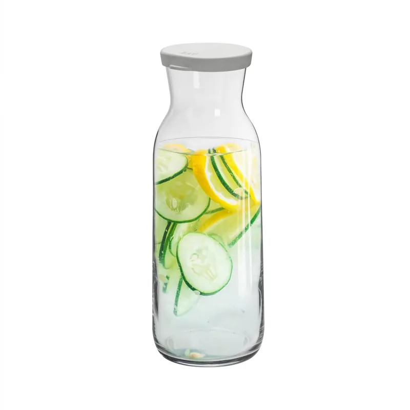 Brocca Glass Carafe with Silicone Lid - 1.2 Litre
