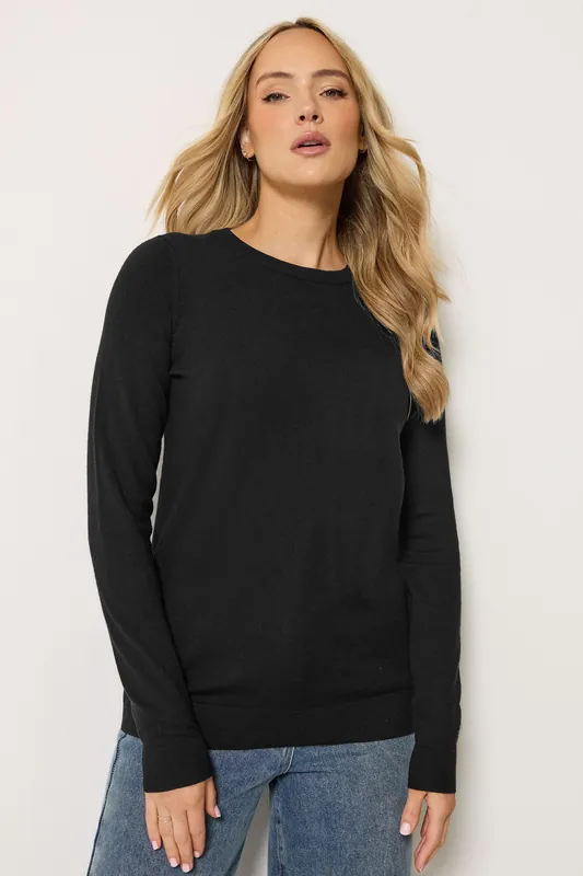 Tall Knitted Crew Neck Jumper - Long Tall Sally