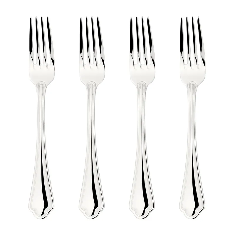 Cutlery 18/8 Stainless Steel Dinner Fork 4pc Set Alhambra - Glim & Glam