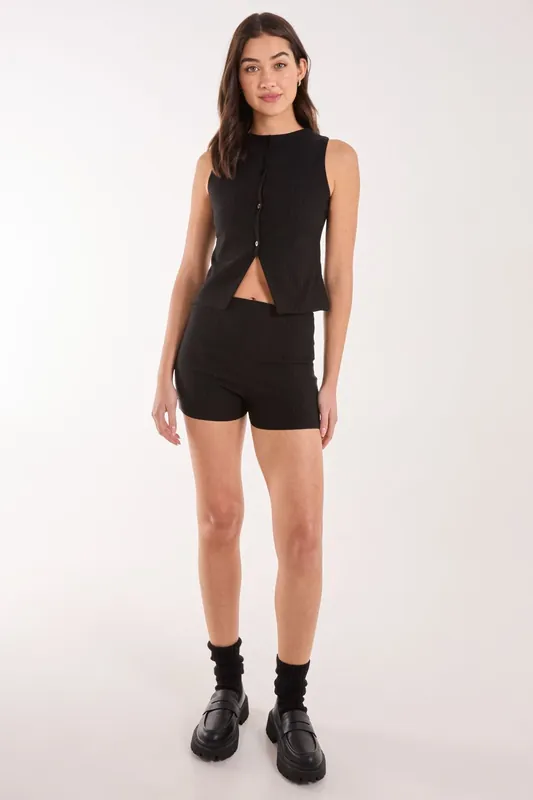 Pinstipe Tailored Shorts - Pink Vanilla